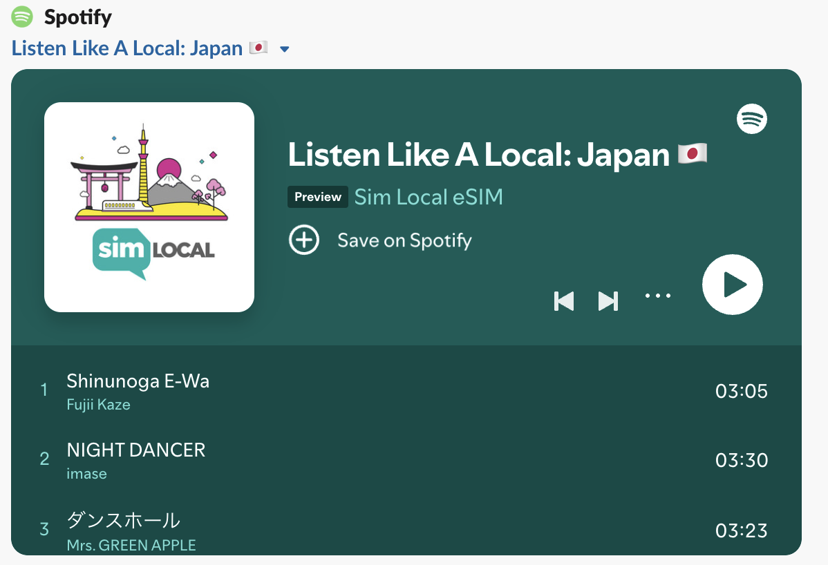 japan playlist